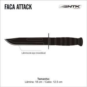 FACA ATTACK – NTK – TÁTICA – PESCA – CAÇA