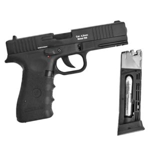 PISTOLA DE PRESSÃO A GÁS GBB CO2 W119 SLIDE METAL 4.5MM C/ BLOWBACK – WINGUN